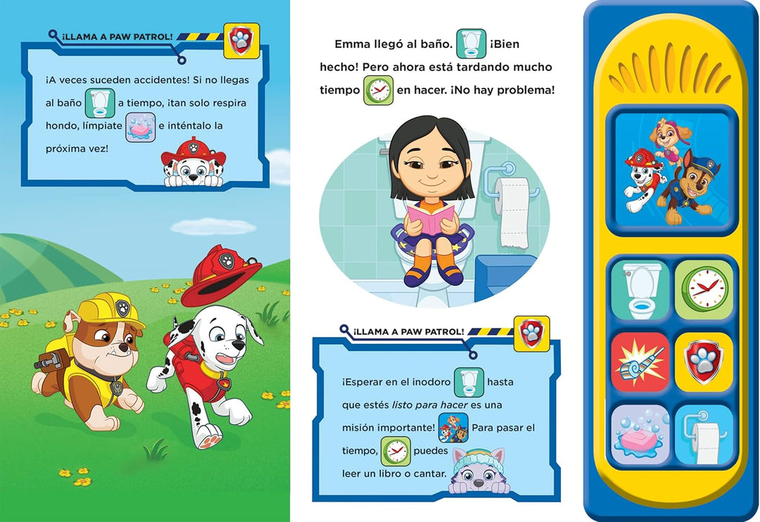Libro Hora De Ir Al Baño Paw Patrol Sonidos Para Niños