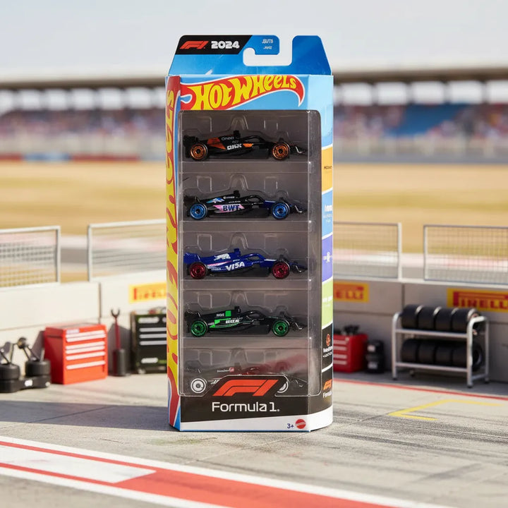 Set Wheel Fórmula 1 2024 Escala 1:64 Niños Azul