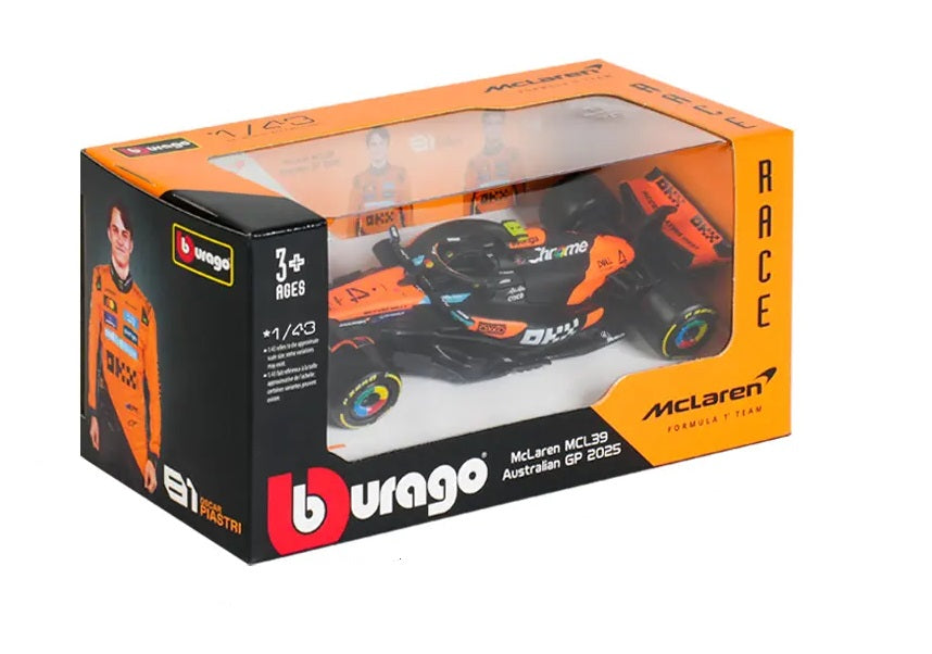 Carro Escala Race Formula Mclaren Mcl39 Norris 4