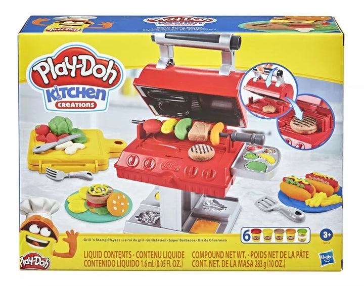 Juego Set Cocina Barbacoa Play-doh Para Niños