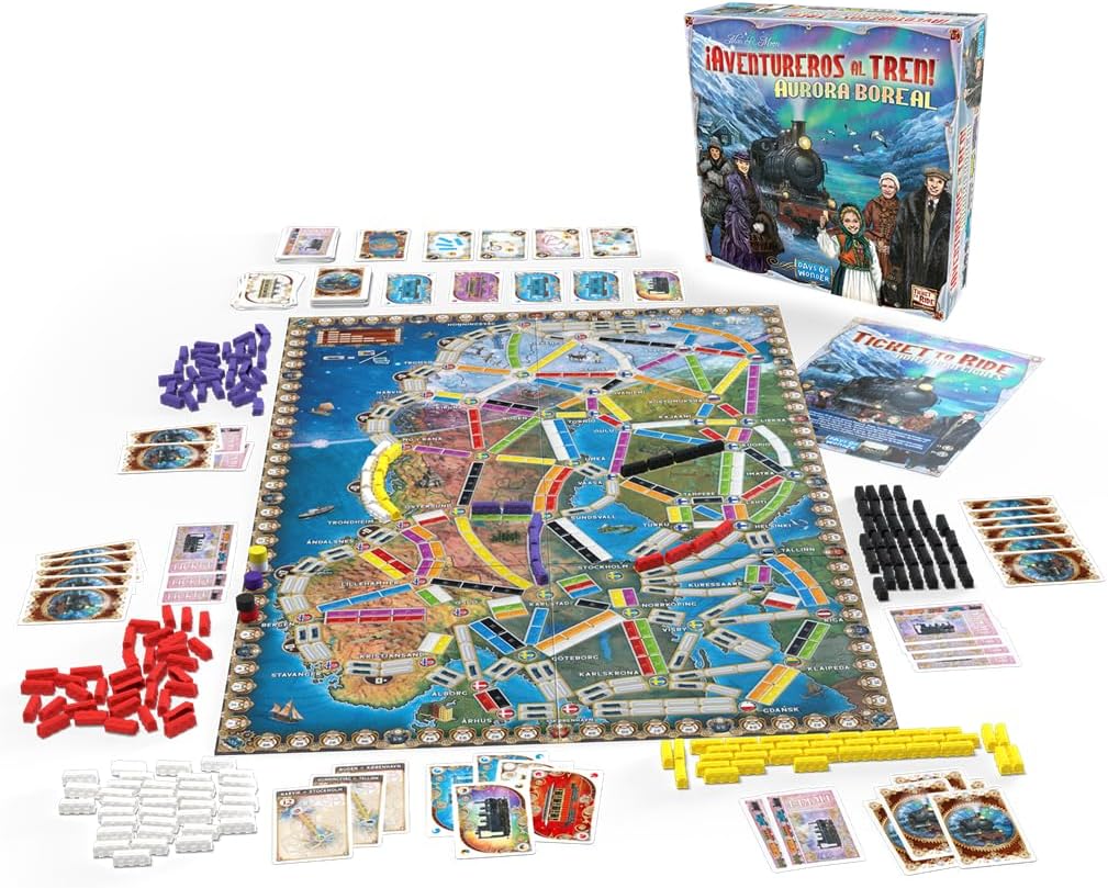 Juego De Mesa Aventureros Al Tren Aurora Boreal