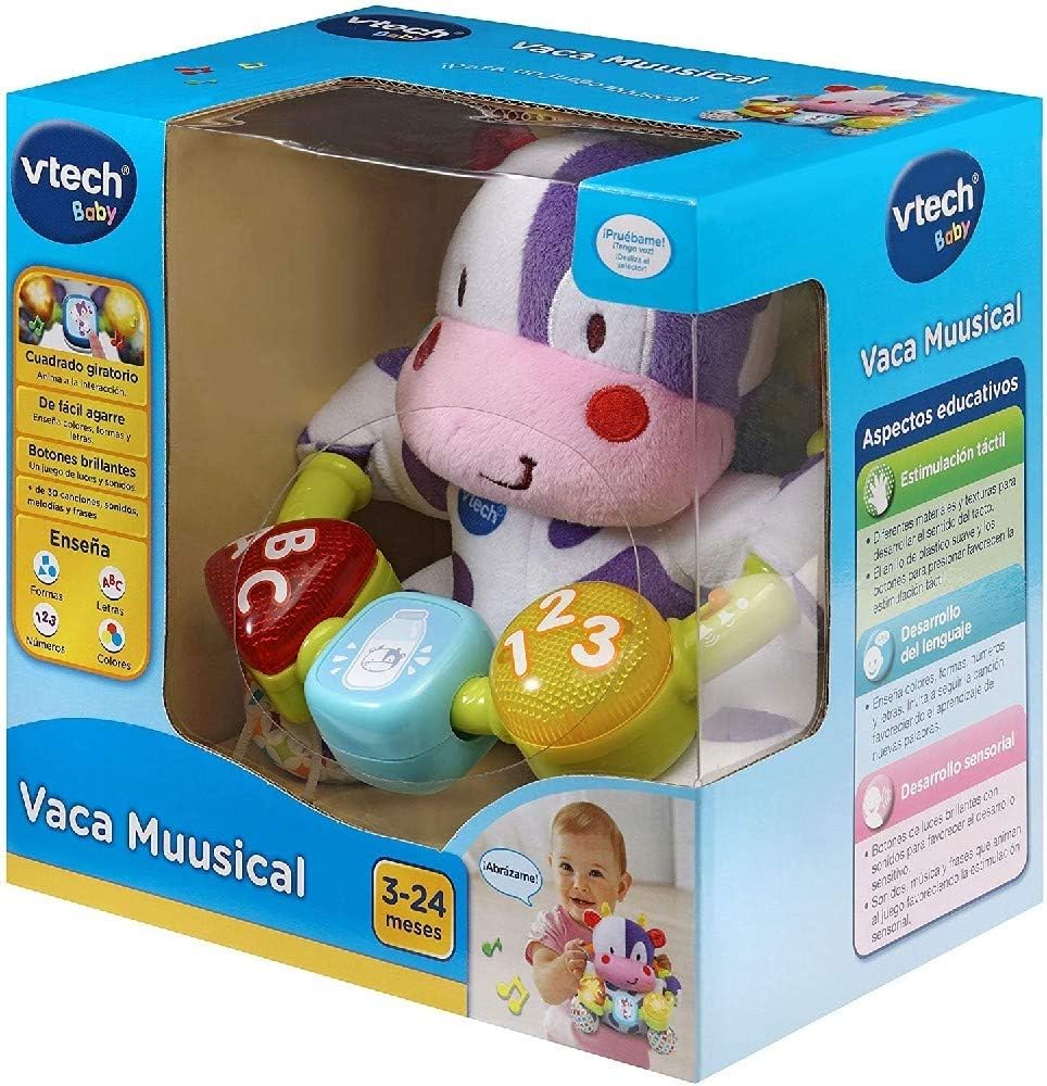 Juguete Vaquita Con Luces Y Sonidos Para Niños