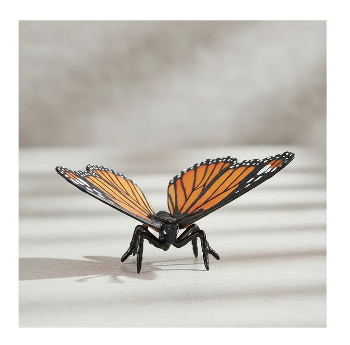 Figura Mariposa Monarca Pintada A Mano Papo