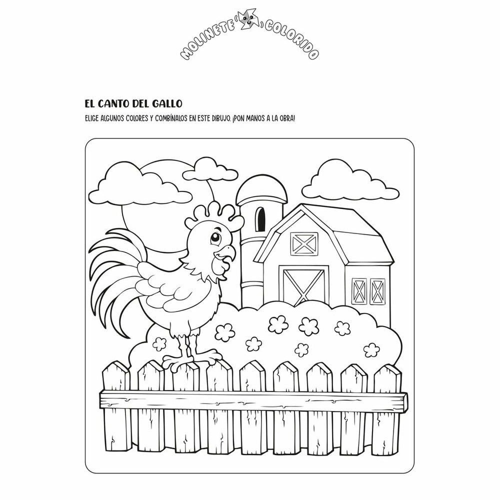 Libro Para Colorear La Granja Para Niños