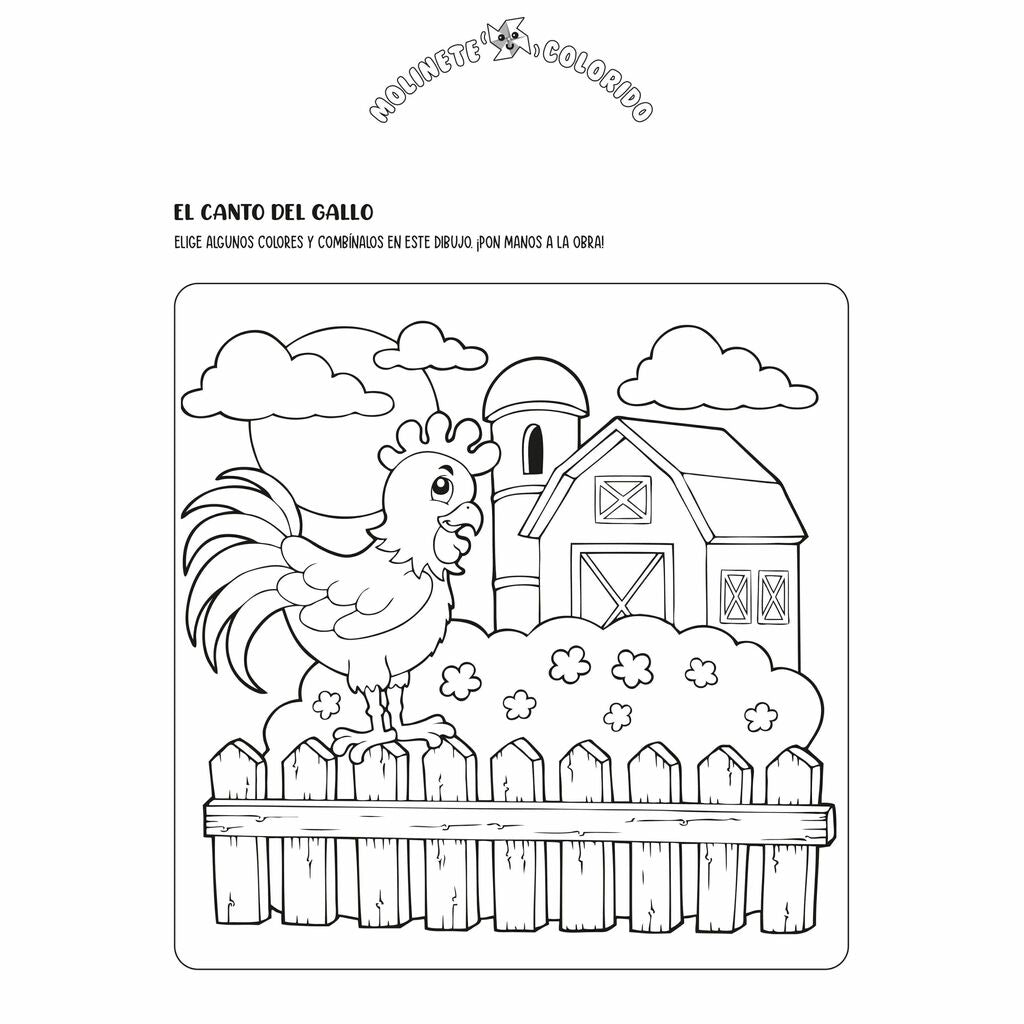 Libro Para Colorear La Granja Para Niños