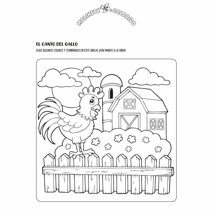 Libro Para Colorear La Granja Para Niños
