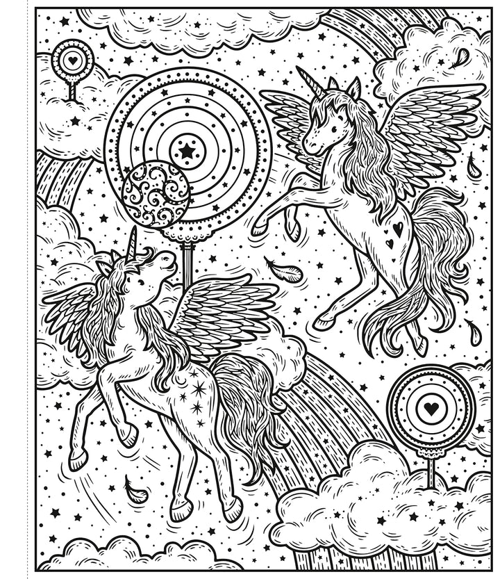 Libro Infantil De Pintura De Unicornios Niños