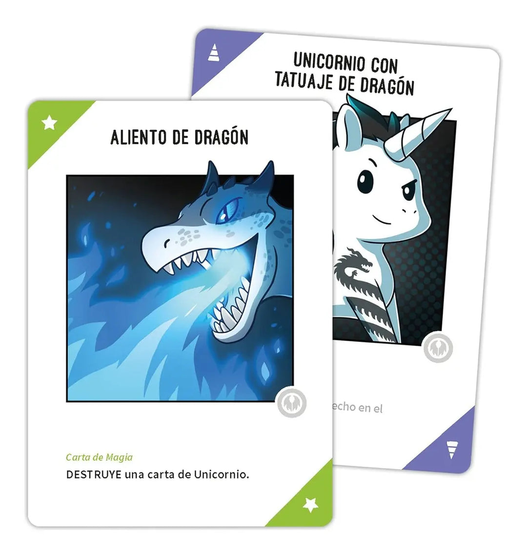Juego De Mesa Unstable Unicorns Dragones Expansión Español