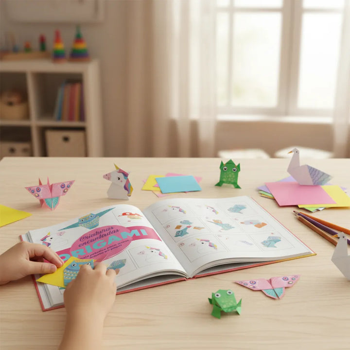 Libro Crea Origami Criaturas Encantadas Para Niños