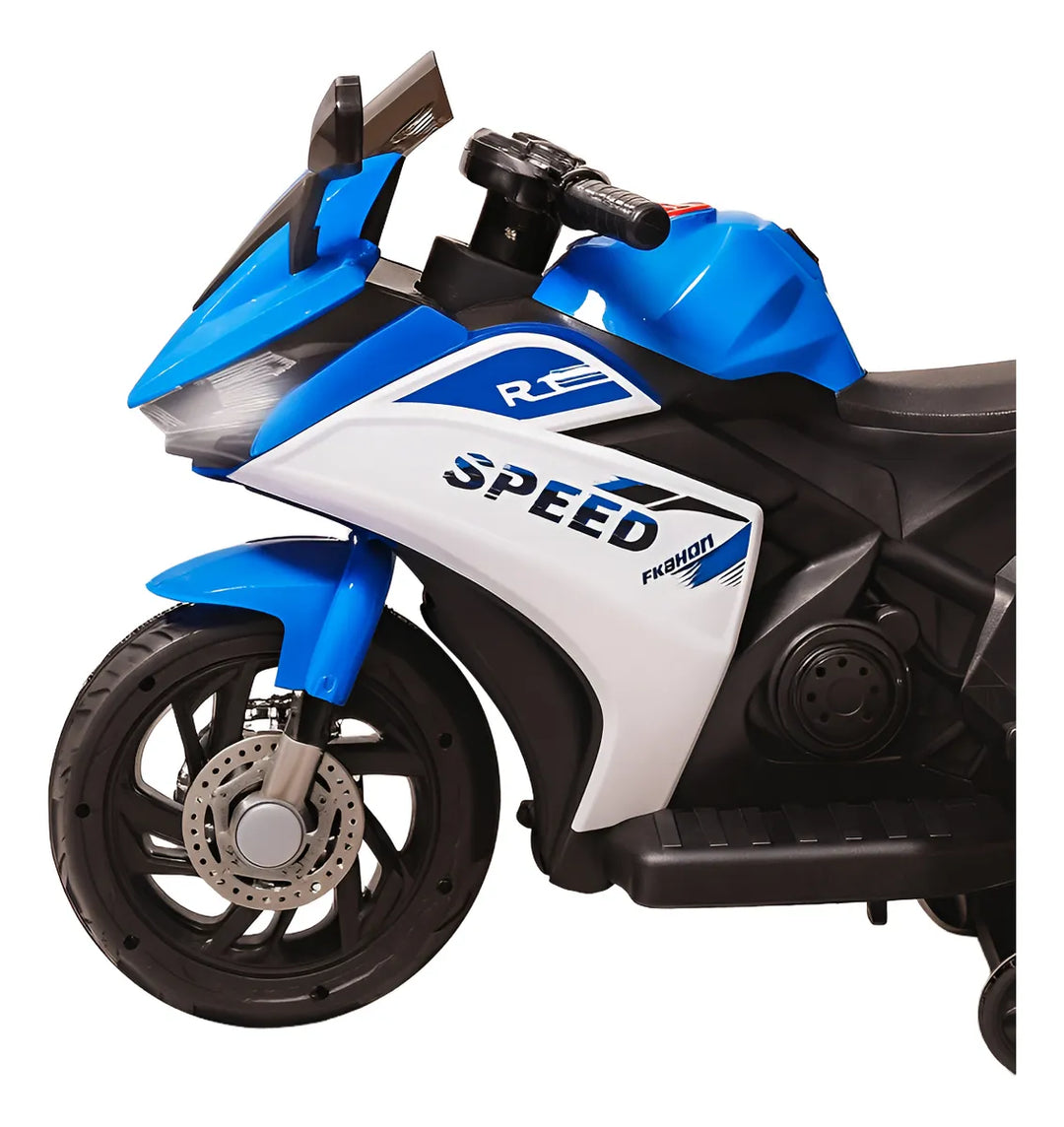 Moto Eléctrica policía Sonidos Luces Niños