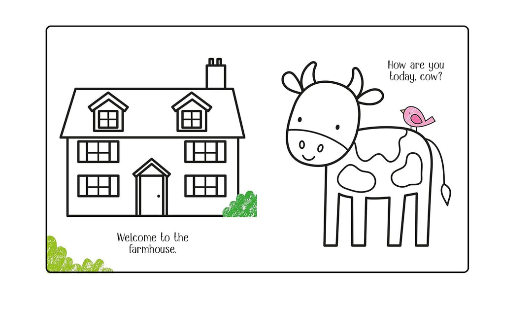 Libro Actividades De Color En La Granja Niños