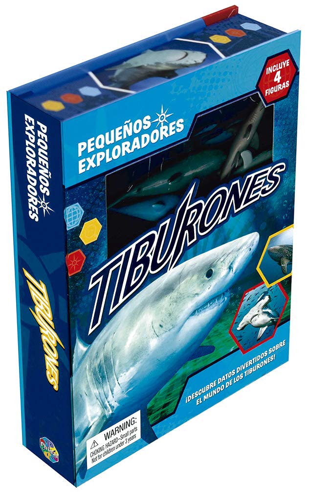 Libro Juego 2 En 1 Figuras Tiburones Para Niños