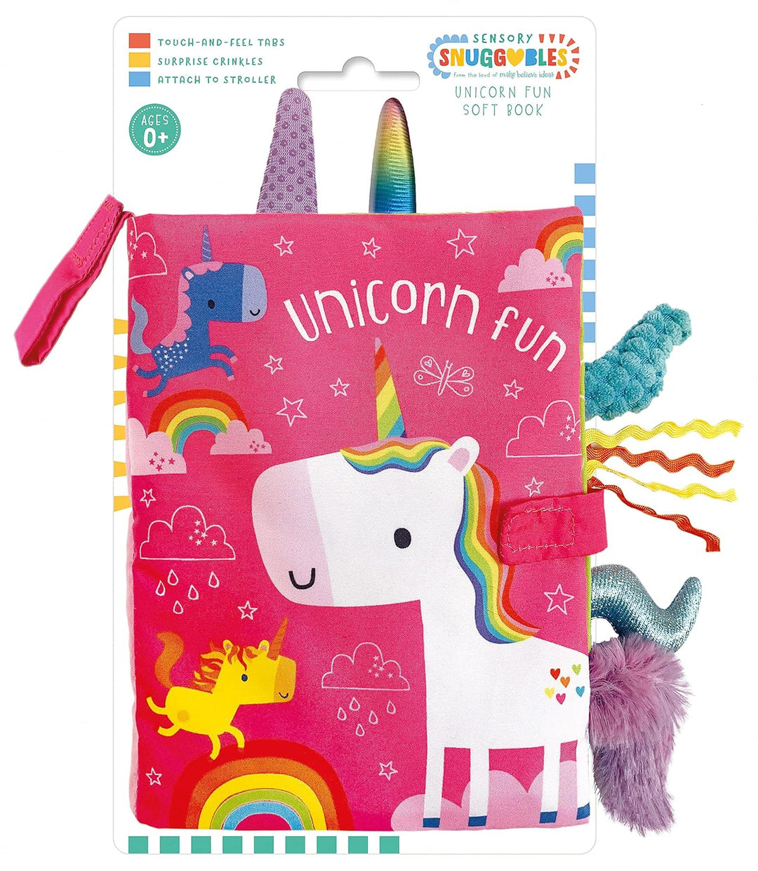 Libro Infantil Sensorial unicornio Para Bebés