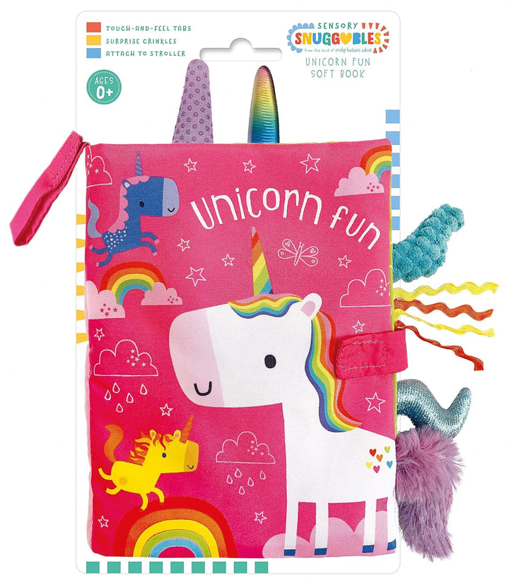 Libro Infantil Sensorial unicornio Para Bebés