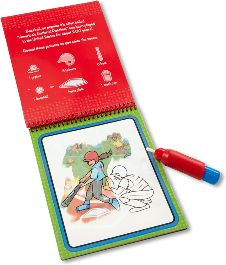 Libro De Actividades Pinta Con Agua deportes