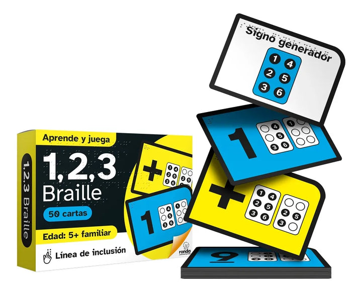 Juego De Cartas Didáctico Braille 123 Niños