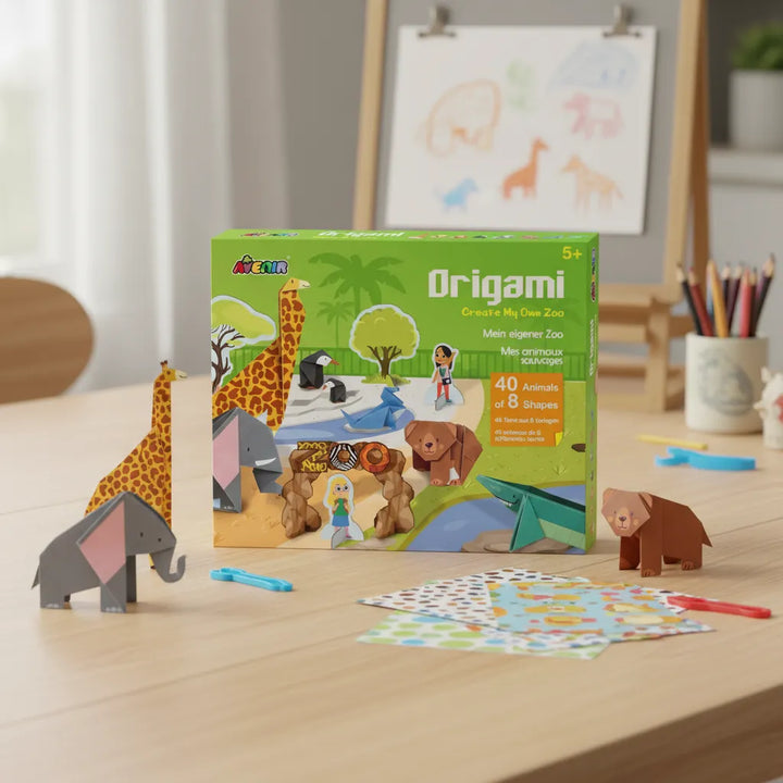 Set De Arte Y Manualidades Origami Animales