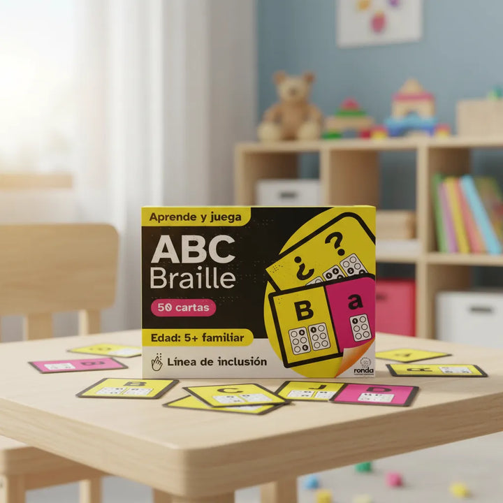Juego De Cartas Didáctico Braille Abc Niños