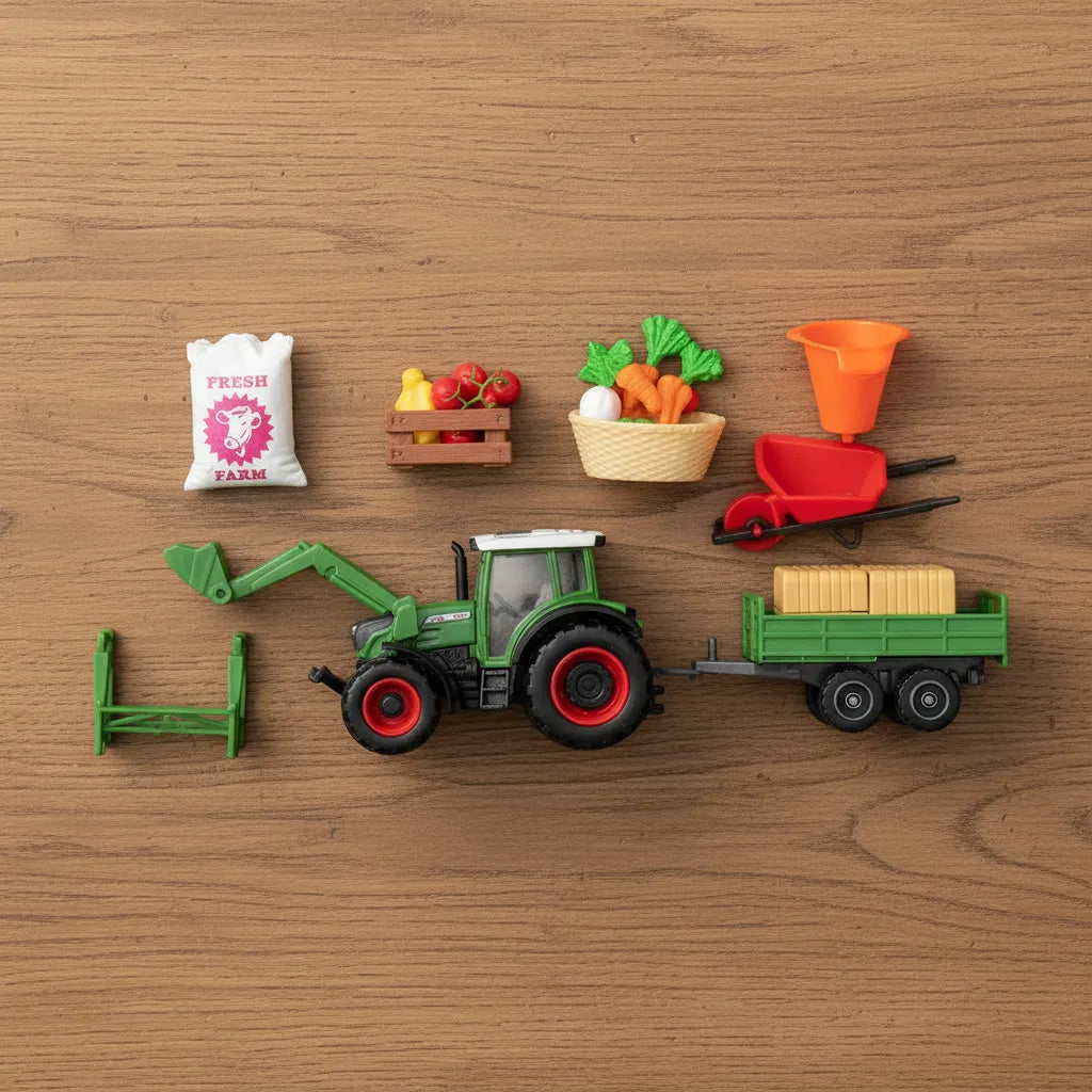 Set De Granja Y Maquinas Diecast Maisto