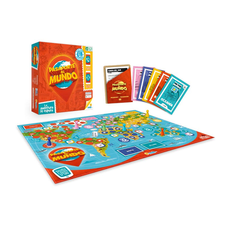 Juego De Mesa Pasaporte Al Mundo 10 Familia