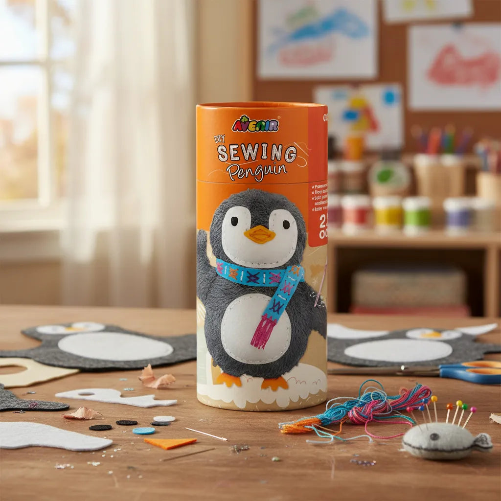 Set De Arte Y Manualidades pingüino Tejidos