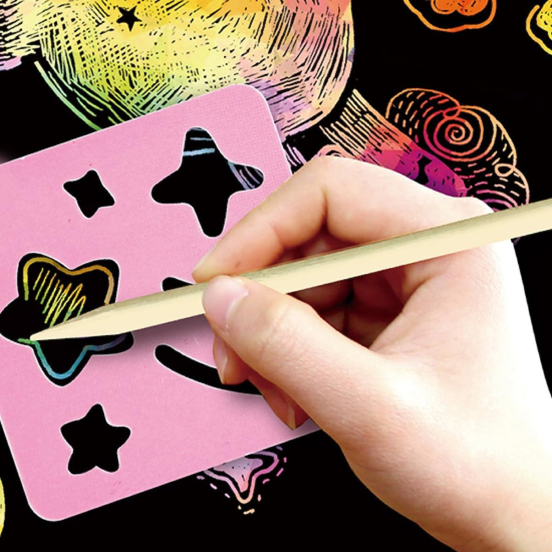 Juego Arte Mágico Rasca Unicornios Niños