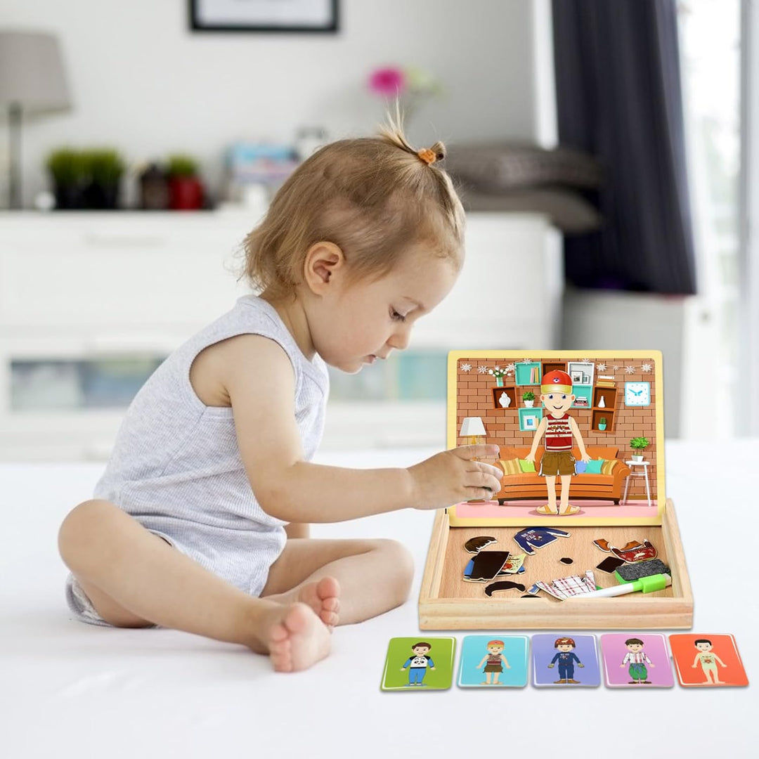 Juego Vistiendo Personajes Magnéticos Niños
