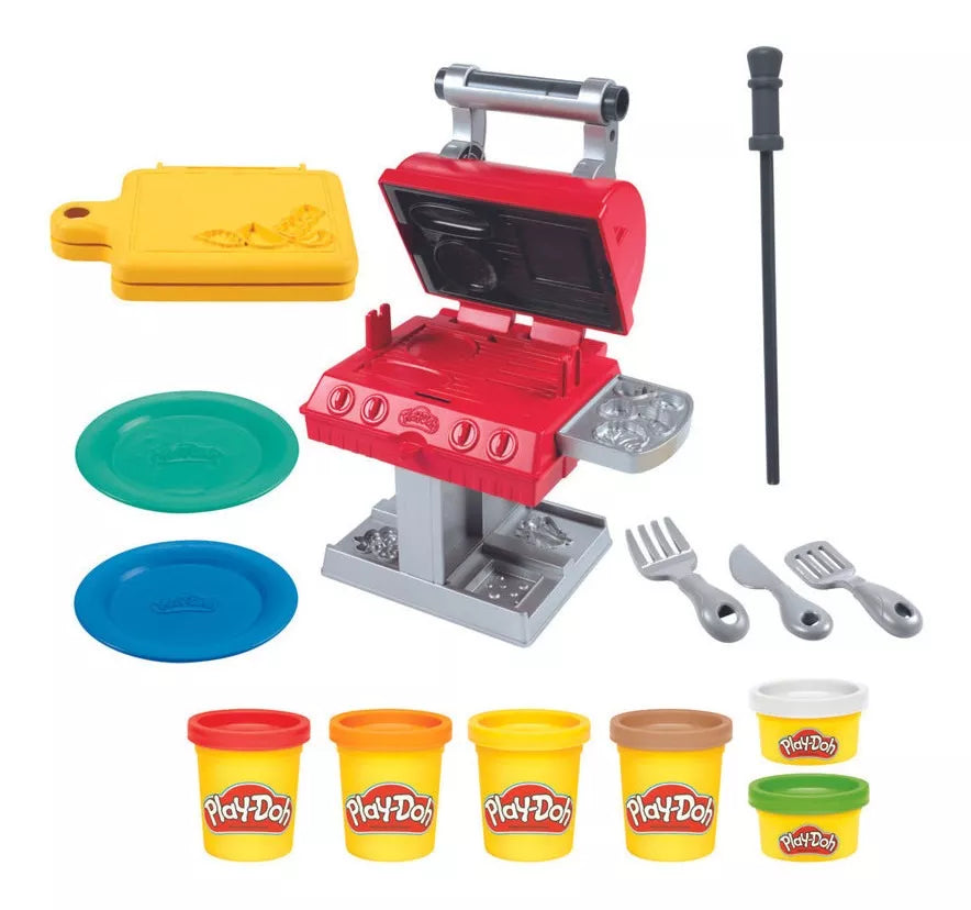 Juego Set Cocina Barbacoa Play-doh Para Niños