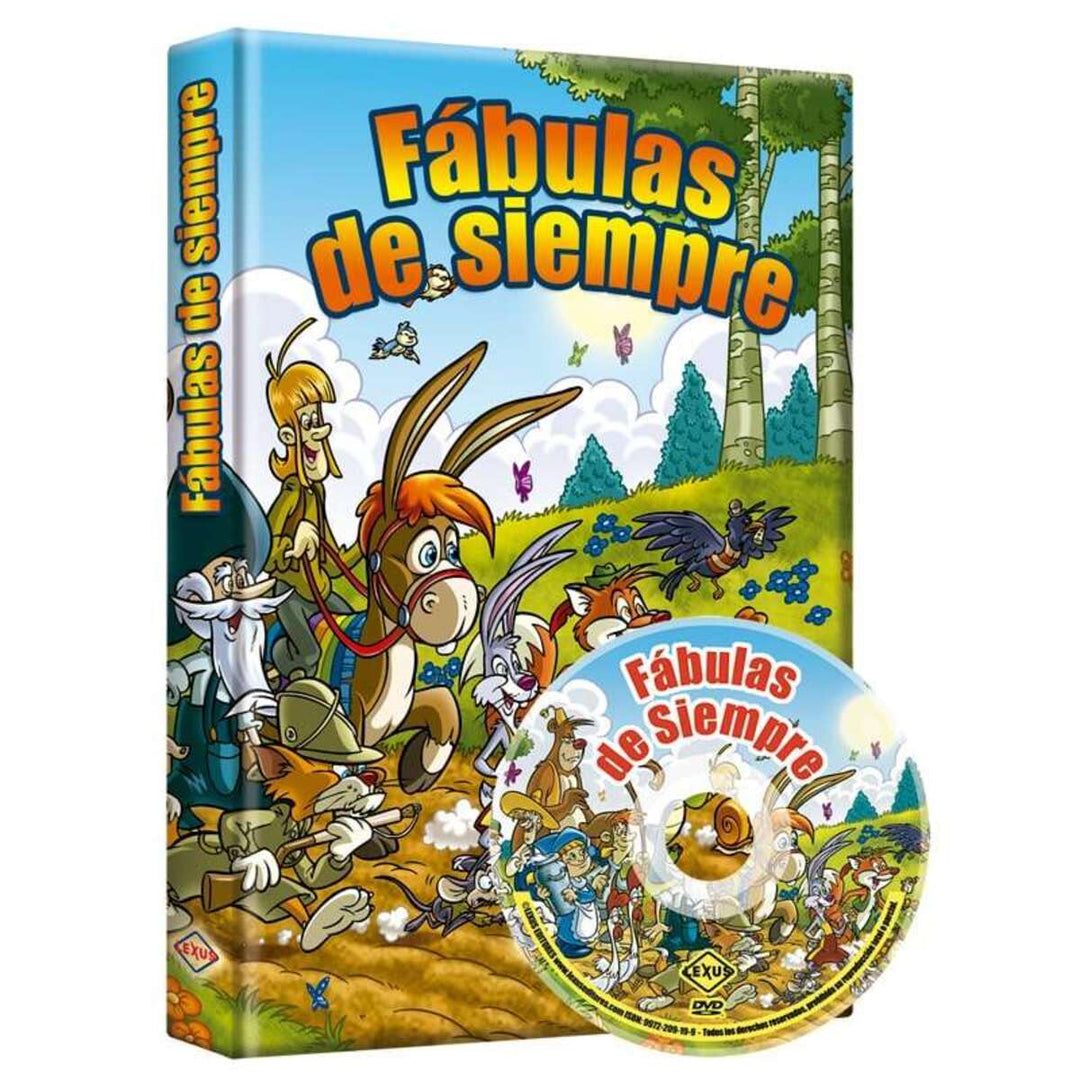 Libro Infantil Fábulas De Siempre Con Dvd Niños