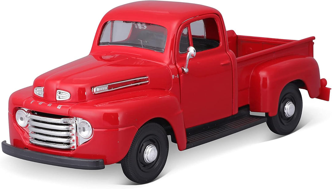 Carro Ensamblar 1:24 Al 1948 Ford F-1 Pick-up Rojo