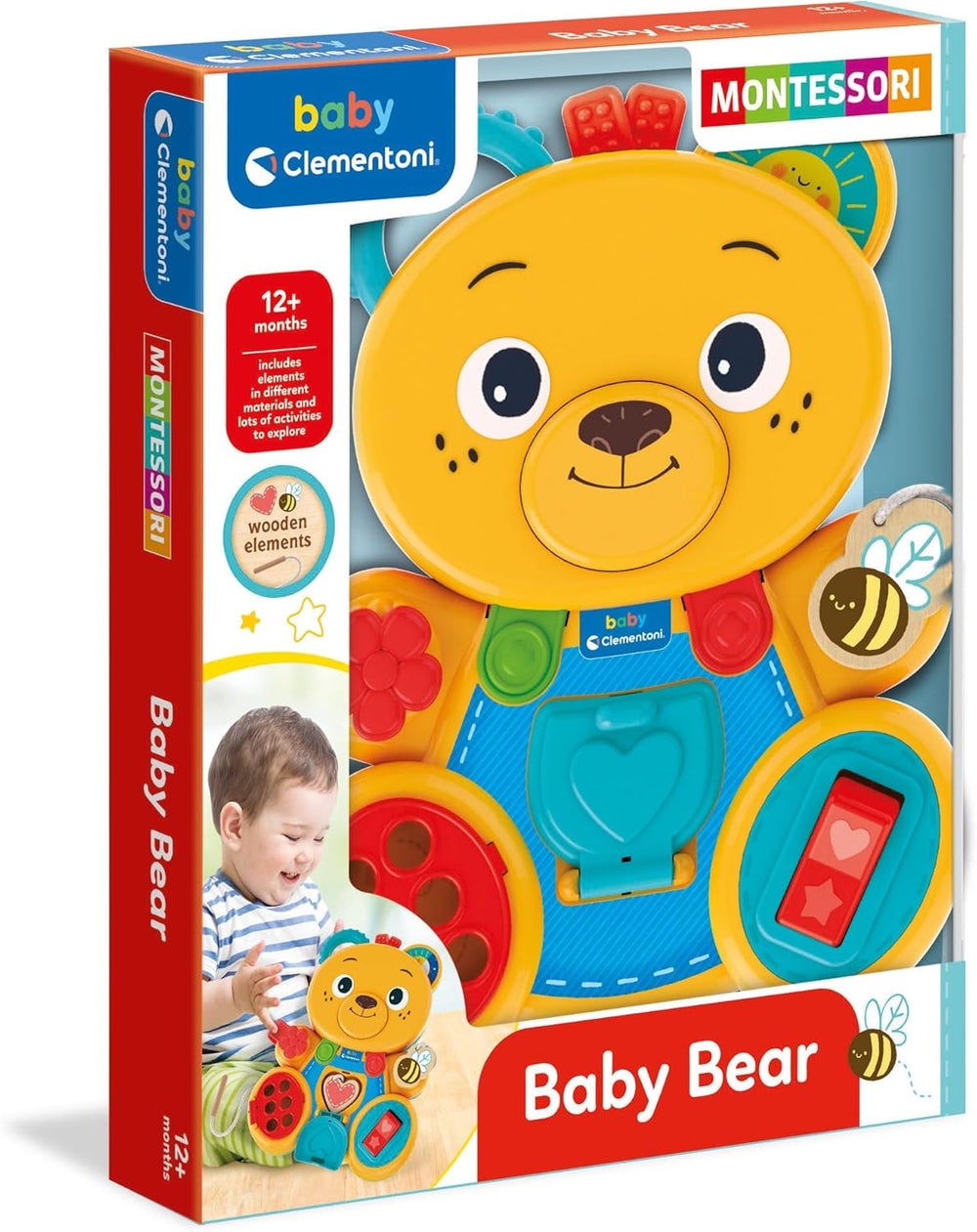Juguete Oso Actividades En Madera Para Bebés