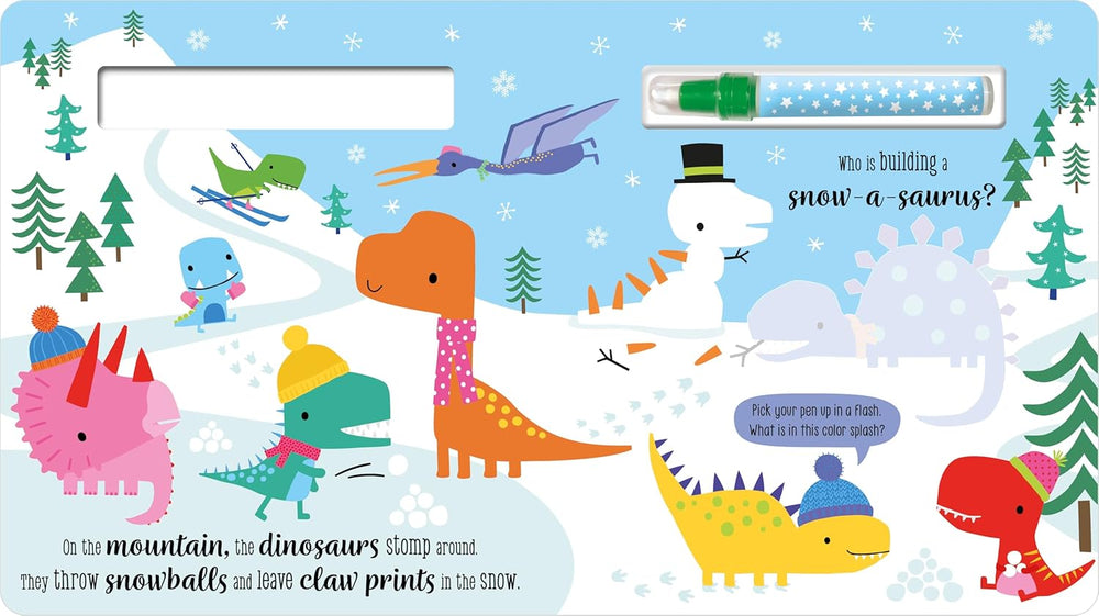 Libro Infantil Dinosaurio Para Pintar Con Agua Niños