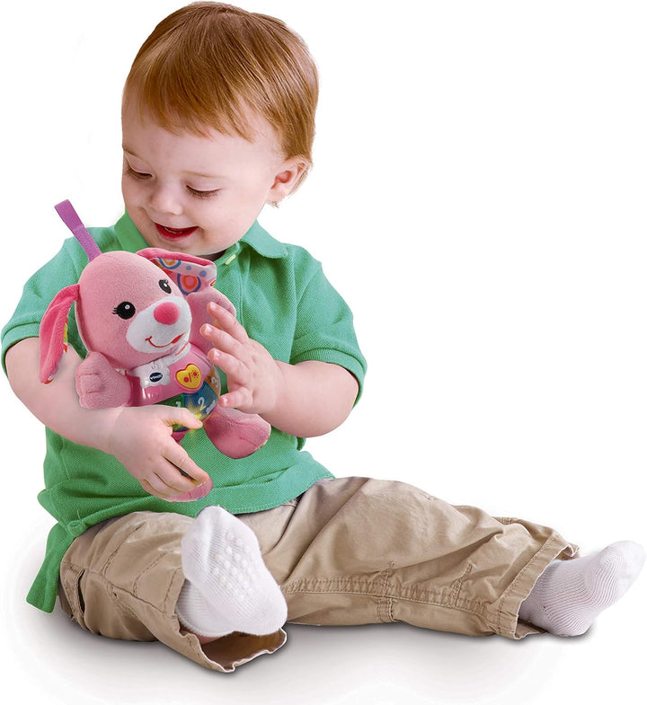 Juguete Bebé Peluche Perrita Luces Sonido