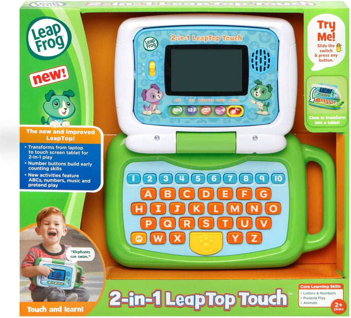 Juguete Laptop 2 En 1 Pantalla Táctil Para Niños