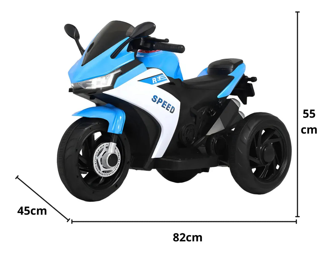 Moto Eléctrica policía Sonidos Luces Niños