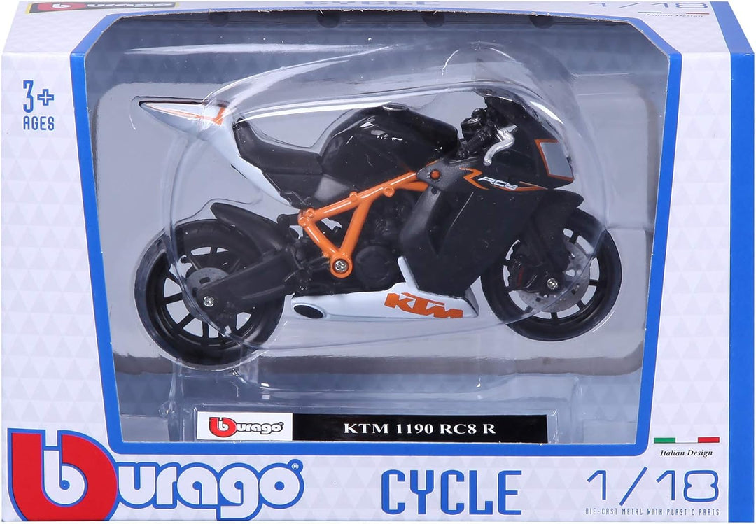 Moto Ktm 1190 Rc8 R Escala 1/18 Bburago