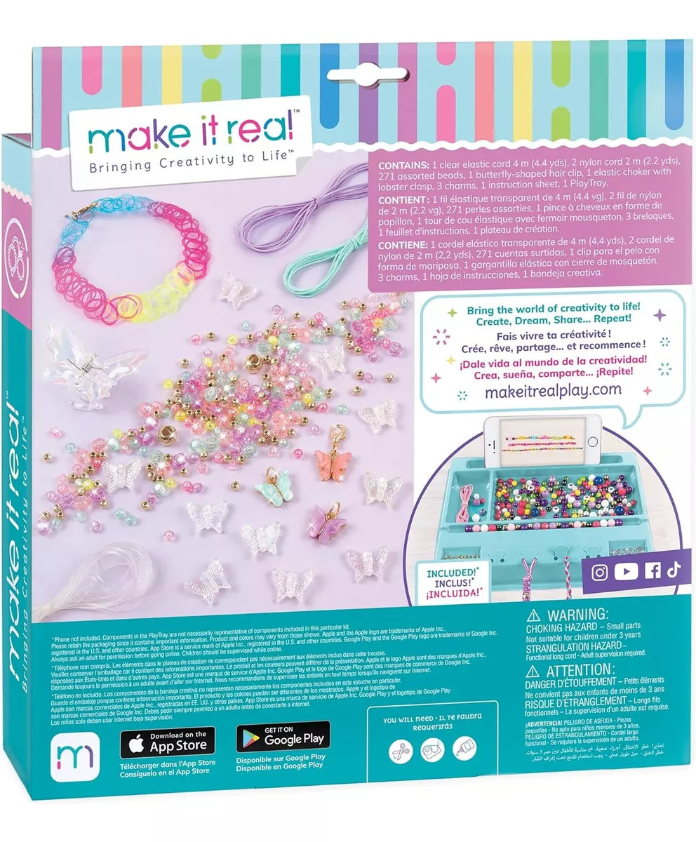 Set De Creación De Pulseras Mariposa Mágicas Para Niñas