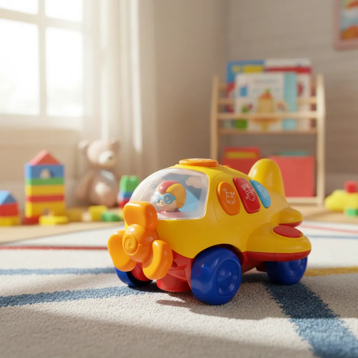 Juguete Avión Con Música Y Sonido Para Niños