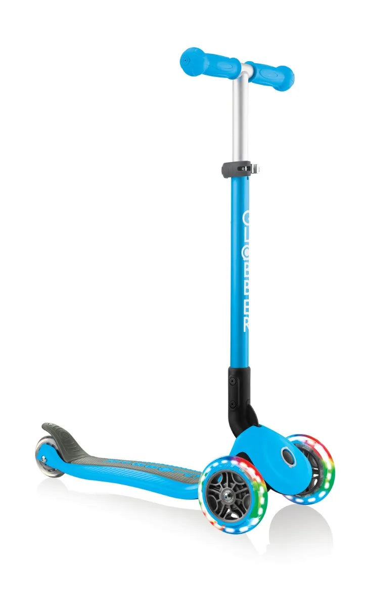 Patineta Plegable Con Luces azul Para Niños