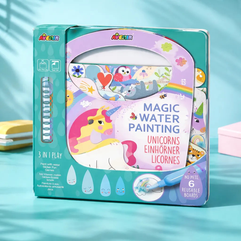 Libro Magico Para Pintar Con Agua Unicornios