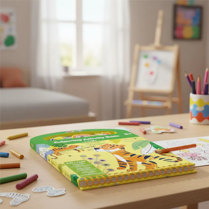 Set De Arte Libro Actividades Para Colorear La Selva
