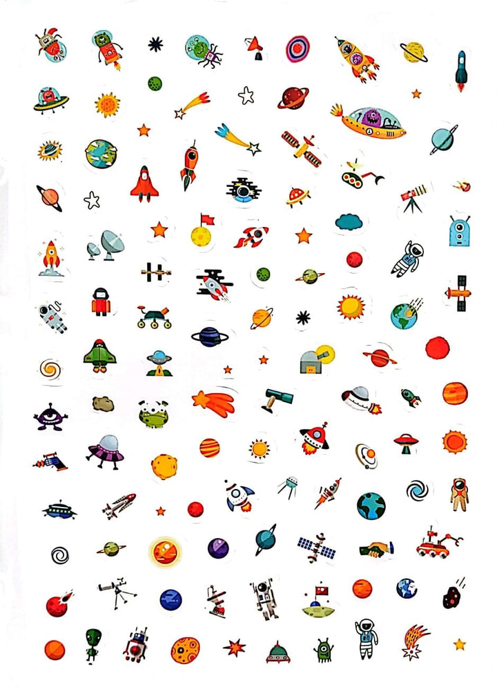 Libro Infantil Colorear El Espacio Con Stickers