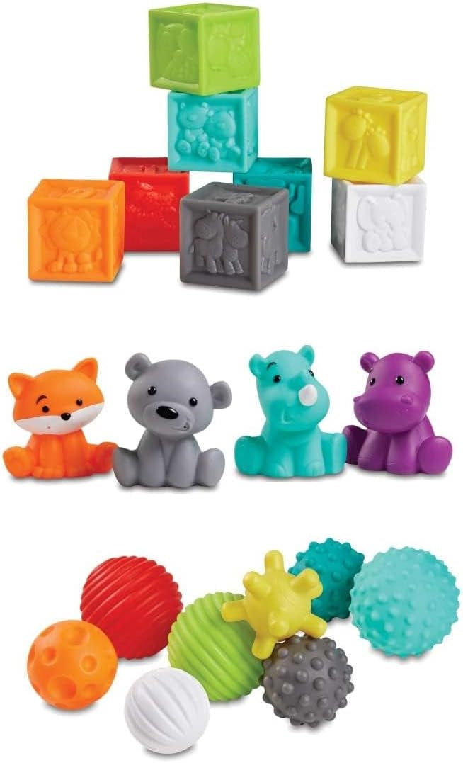 Juego Set Sensorial Texturas 20 Piezas Bebés