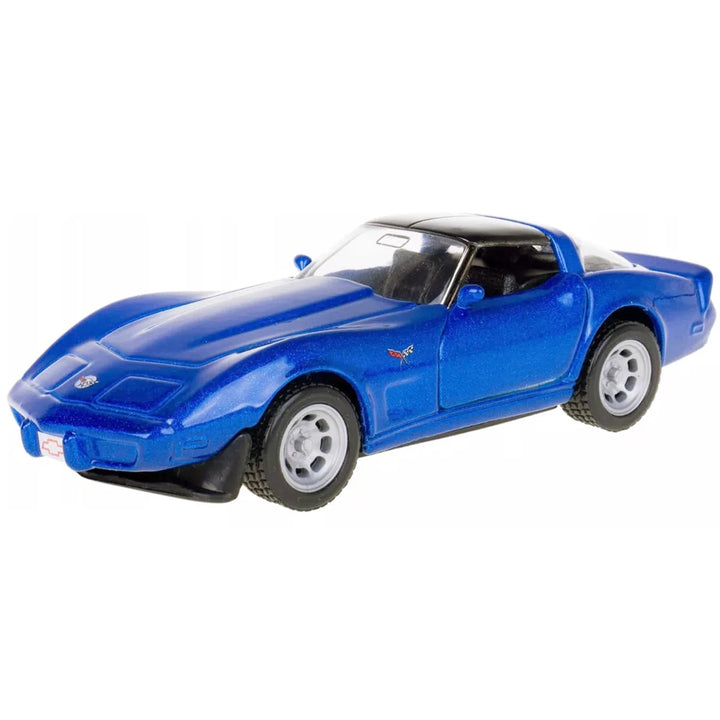 Carros Coleccionable A Escala 1/36 Chevrolet Corvette Azul