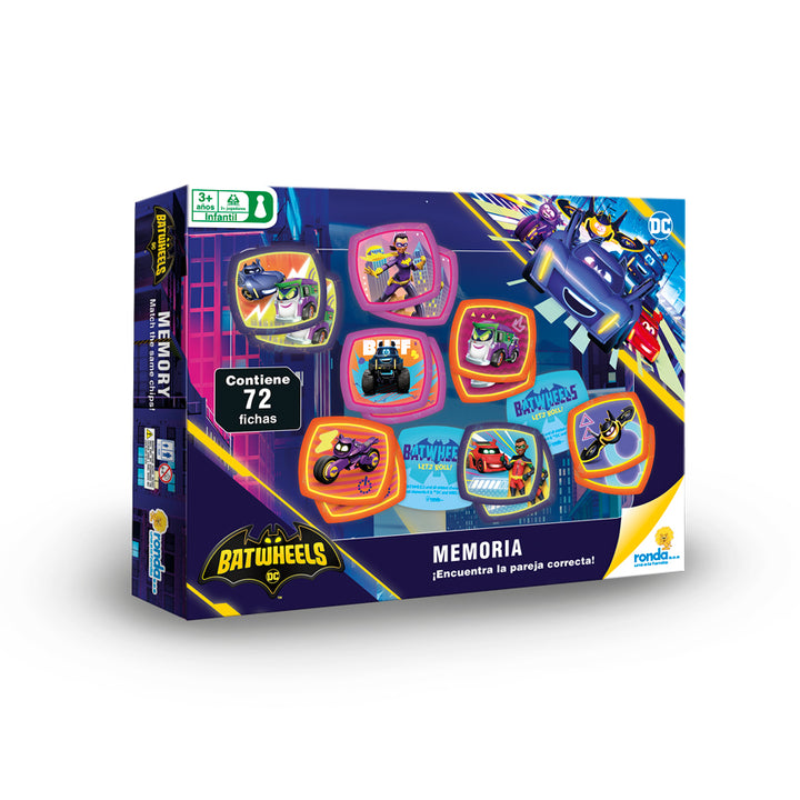 Juego De Mesa Memoria Diseño Batwheels Niños