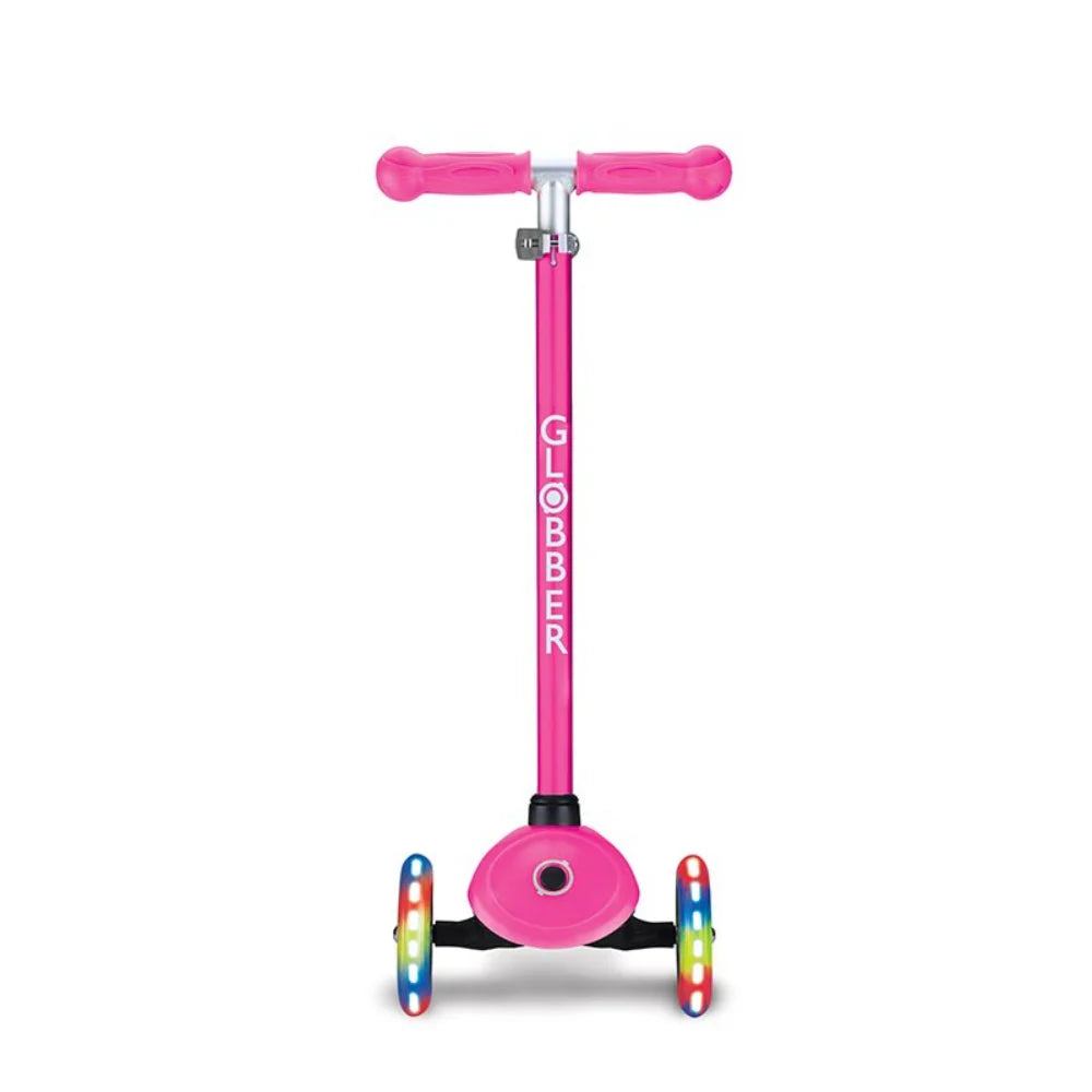 Patineta Con Luces Globber Primo rosado neon niñas
