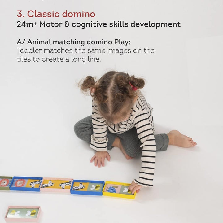 Juego Didáctico Dominó  De Doble Cara Para Niños