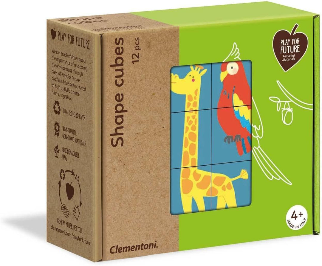 Juego Rompecabezas Cubos 12 piezas Animales