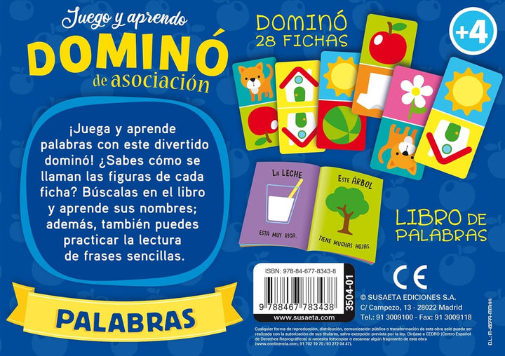 Juego Dominó De Asociación De Palabras Para Niños