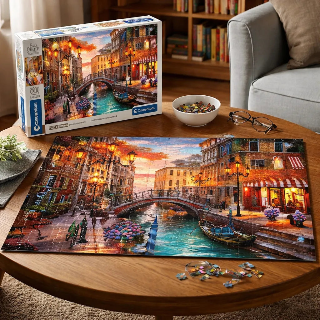 Rompecabezas 500 Piezas Puesta De Sol Venecia Clementoni
